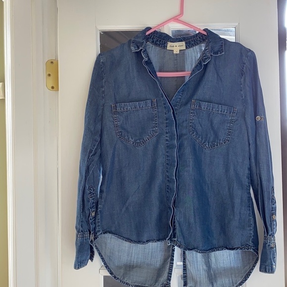 Cloth & Stone denim top - Picture 1 of 10